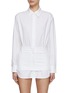 Main View - Click To Enlarge - EENK - Skirt Belt Oversized Shirt