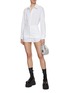 Figure View - Click To Enlarge - EENK - Skirt Belt Oversized Shirt