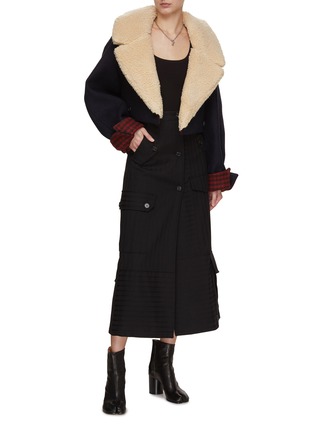 Figure View - Click To Enlarge - EENK - Cropped Pea Jacket