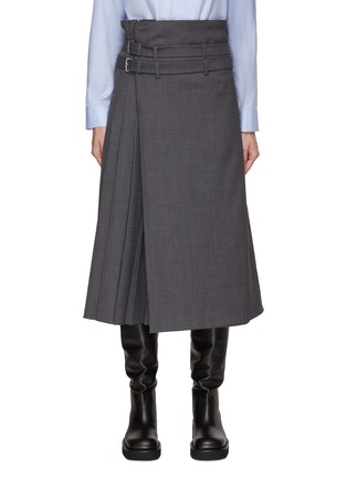 Main View - Click To Enlarge - EENK - Double Belted Wrap Pants
