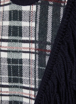  - EENK - Sleeveless Fringed Knit Top