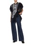 Figure View - Click To Enlarge - EENK - Sleeveless Fringed Knit Top