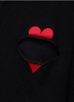  - DOUBLET - Distressed Broken Heart Cardigan