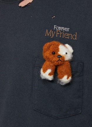  - DOUBLET - Distressed Tee with Worn Stuffed Bear