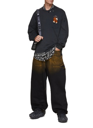 Figure View - Click To Enlarge - DOUBLET - Distressed Tee with Worn Stuffed Bear
