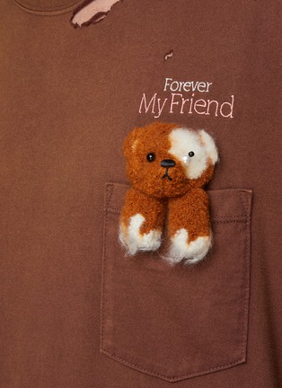 - DOUBLET - Distressed Tee with Worn Stuffed Bear
