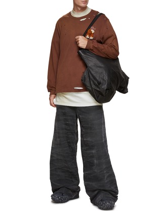 Figure View - Click To Enlarge - DOUBLET - Distressed Tee with Worn Stuffed Bear