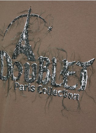  - DOUBLET - Distressed Embroidery T-Shirt