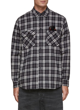 Main View - Click To Enlarge - DOUBLET - Checkered Pocket Shirt