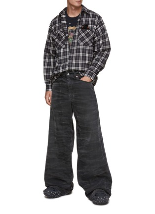 Figure View - Click To Enlarge - DOUBLET - Checkered Pocket Shirt