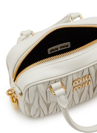 Detail View - Click To Enlarge - MIU MIU - Small Matelassé Leather Shoulder Bag