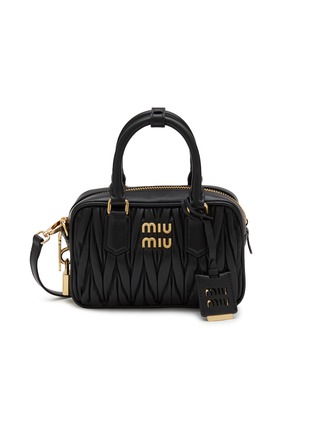 Main View - Click To Enlarge - MIU MIU - Small Matelassé Leather Shoulder Bag