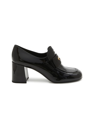 Main View - Click To Enlarge - MIU MIU - Mocassini Patent Leather Penny Loafer Pumps