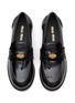 Detail View - Click To Enlarge - MIU MIU - Logo Appliqué Penny Leather Loafers