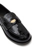 Detail View - Click To Enlarge - MIU MIU - Logo Appliqué Penny Leather Loafers