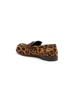 MIU MIU Leopard Print Leather Penny Loafers Women Lane Crawford