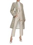 Figure View - Click To Enlarge - MARELLA - Cropped Flared Tailoring Pants