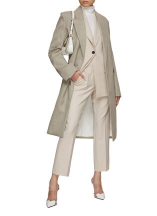 Figure View - Click To Enlarge - MARELLA - Single Breated Peak Lapel Blazer
