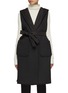 Main View - Click To Enlarge - MARELLA - Belted Open Front Long Gilet