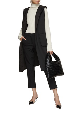 Figure View - Click To Enlarge - MARELLA - Belted Open Front Long Gilet