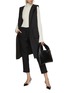 Figure View - Click To Enlarge - MARELLA - Belted Open Front Long Gilet
