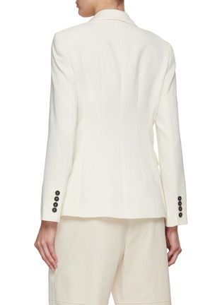 Back View - Click To Enlarge - MARELLA - Double Breasted Notch Lapel Blazer