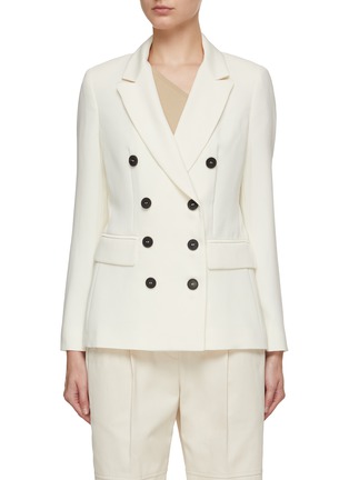 Main View - Click To Enlarge - MARELLA - Double Breasted Notch Lapel Blazer