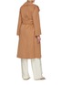 Back View - Click To Enlarge - MARELLA - Wide Shawl Lapel Double Faced Wool Blend Coat