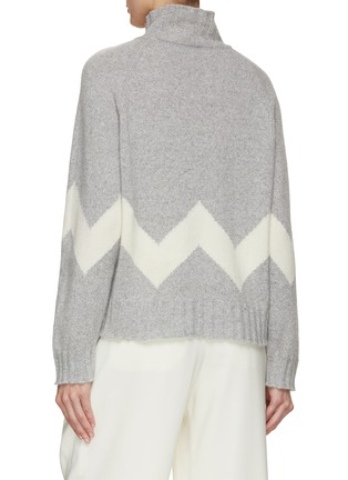 Back View - Click To Enlarge - MARELLA - Zig Zag Chunky Sweater