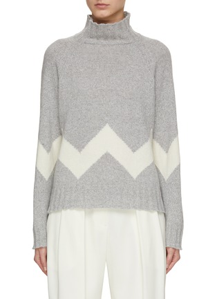 Main View - Click To Enlarge - MARELLA - Zig Zag Chunky Sweater