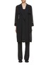 Main View - Click To Enlarge - MARELLA - Belted Georgette Crepe Coat