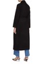 Back View - Click To Enlarge - MARELLA - Belted Notch Lapel Long Coat