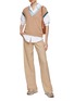 Figure View - Click To Enlarge - MARELLA - Slouchy Melange Effect Pants
