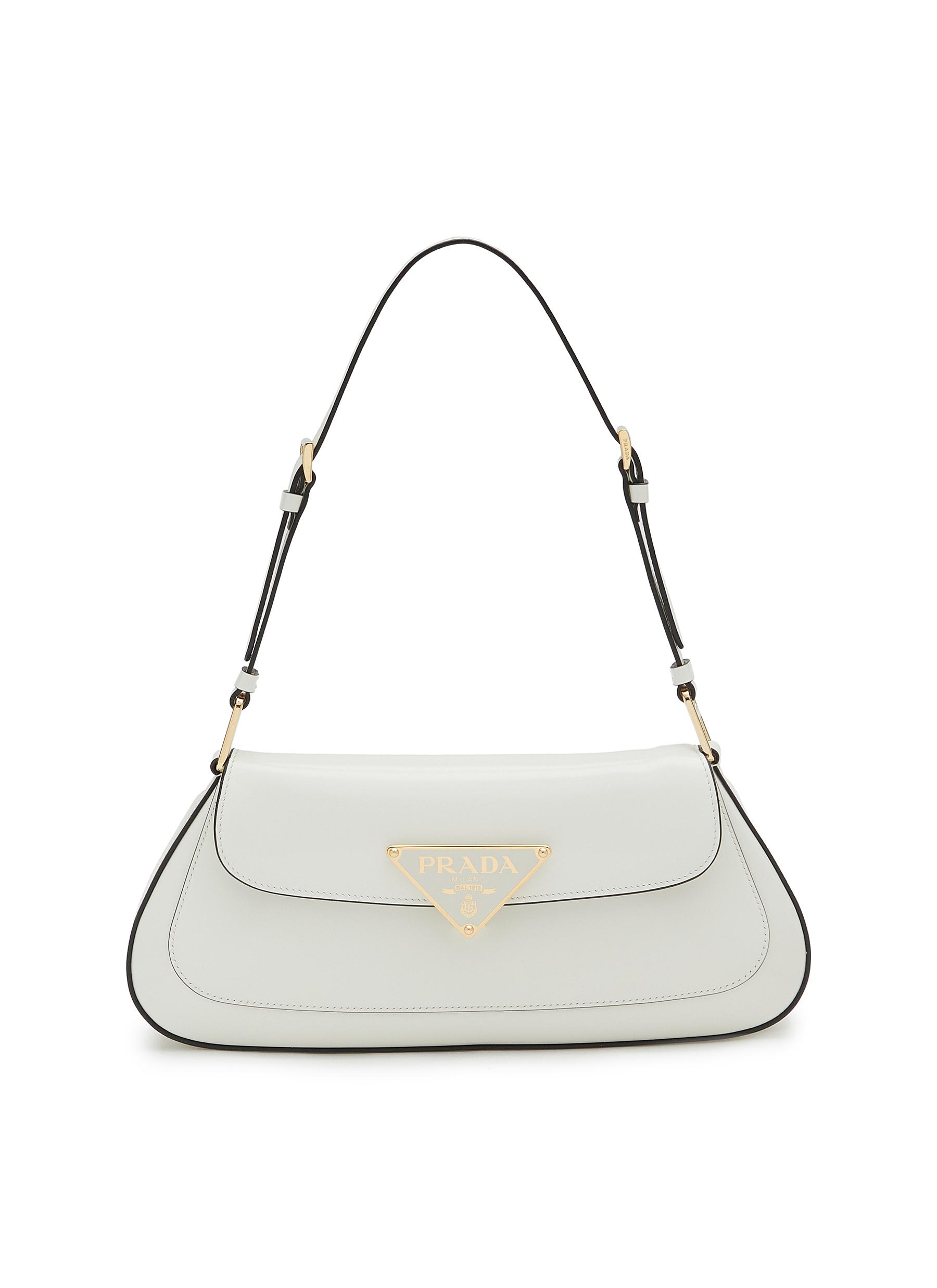 PRADA Mini Leather Shoulder Bag WHITE Women Lane Crawford