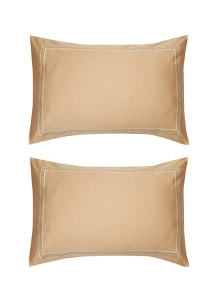 Main View - Click To Enlarge - RIVOLTA CARMIGNANI  - Crystal Sartorial Pillowcase Set of 2 — Camoscio