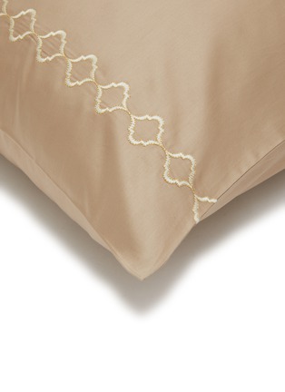 Detail View - Click To Enlarge - RIVOLTA CARMIGNANI  - Burano Pillowcase Set of 2 — Dark Taupe