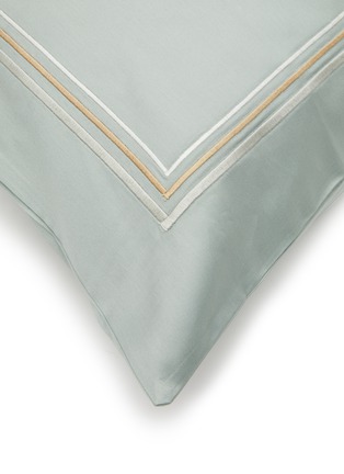 Detail View - Click To Enlarge - RIVOLTA CARMIGNANI  - Crystal Sartorial Pillowcase Set of 2 — Verde Rugiada