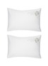 Main View - Click To Enlarge - RIVOLTA CARMIGNANI  - Roseto Embroidered Pillowcase Set of 2 — Verde Rugiada