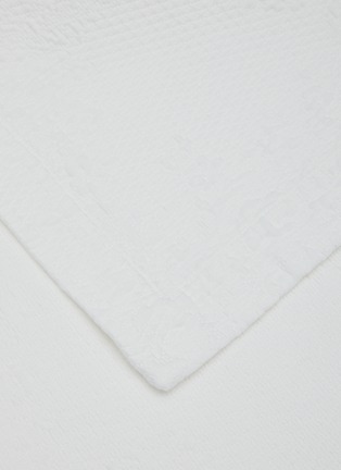 Detail View - Click To Enlarge - RIVOLTA CARMIGNANI  - Roseto Jacquard Coverlet — Bianco