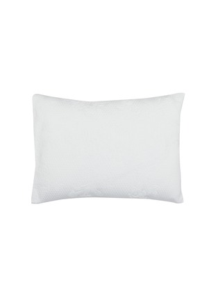 Main View - Click To Enlarge - RIVOLTA CARMIGNANI  - Roseto Jacquard Boudoir Decorative Pillow — Bianco