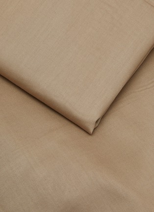 Detail View - Click To Enlarge - RIVOLTA CARMIGNANI  - Lounge King Size Bottom Fitted Sheet — Dark Taupe