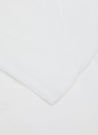 Detail View - Click To Enlarge - RIVOLTA CARMIGNANI  - Roseto Boccioli Jacquard Queen Size Duvet Cover — Bianco