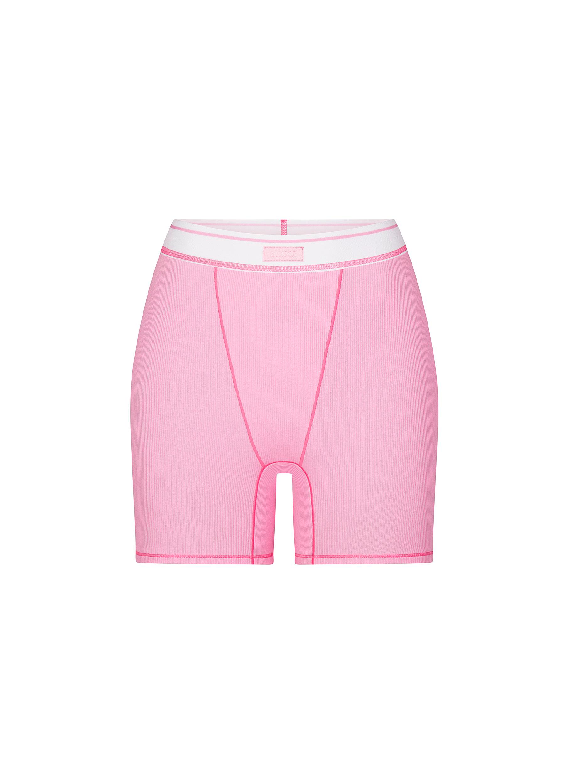 Women's Signature Boxer Brief - Pink/White - GWBB CLOTHING