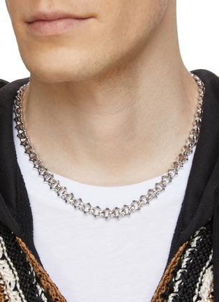 Figure View - Click To Enlarge - EMANUELE BICOCCHI - Sterling Silver Sharp Link Chain Necklace