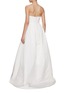 Back View - Click To Enlarge - CAROLINA HERRERA - Strapless Column Gown With Overskirt