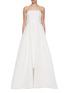 Main View - Click To Enlarge - CAROLINA HERRERA - Strapless Column Gown With Overskirt