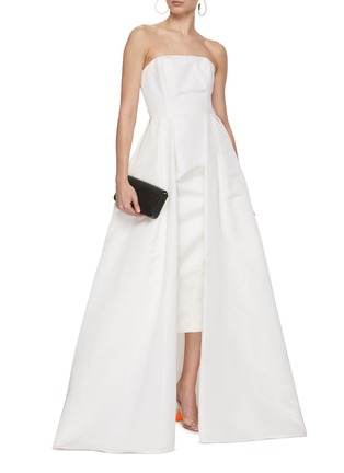 Figure View - Click To Enlarge - CAROLINA HERRERA - Strapless Column Gown With Overskirt