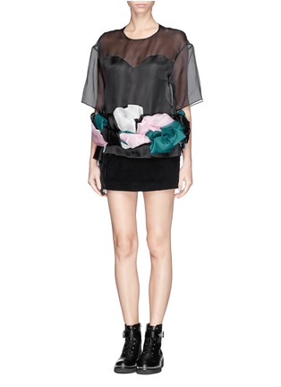 Figure View - Click To Enlarge - MSGM - Silk organza top