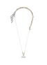 Main View - Click To Enlarge - VENNA - Scarf Enlaced Chain Phone Strap