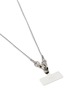 Detail View - Click To Enlarge - VENNA - Scarf Enlaced Chain Phone Strap